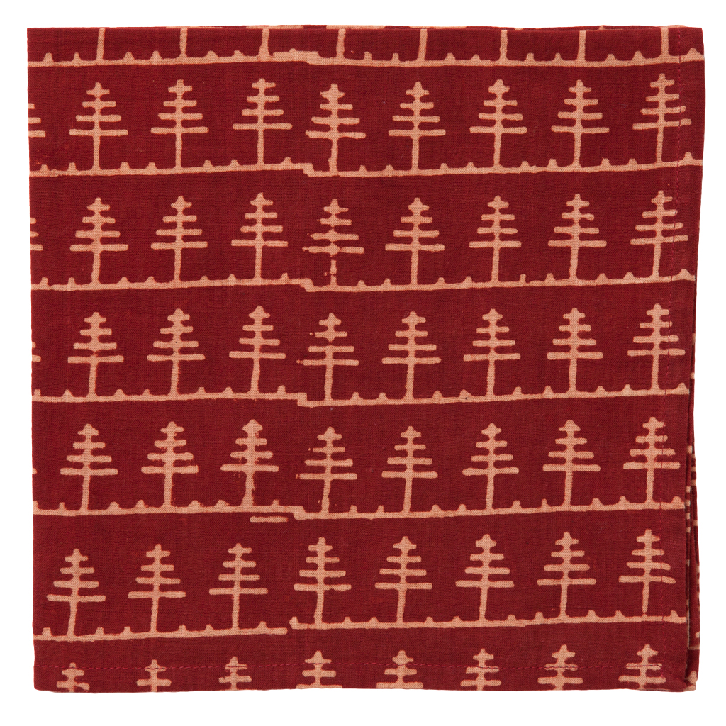 Countryside Napkins - Trees - Red (Set of 2)